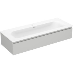 MEXEN/S - Orio koupelnová skříňka 120 cm s umyvadlem Vela, 1 šuplík, šedá mat/bílá mat (91A10-12023-1-BF62-W23M01)