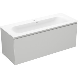 MEXEN/S - Orio koupelnová skříňka 120 cm s umyvadlem Vela, 1 šuplík, šedá mat/bílá mat (91A10-12047-1-BF62-W23M01)