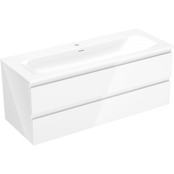 MEXEN/S - Orio koupelnová skříňka 120 cm s umyvadlem Vela, 2 zásuvky, bílá lesk (91A10-12047-2-BFF00-W23M00)