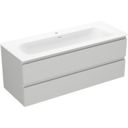 MEXEN/S - Orio koupelnová skříňka 120 cm s umyvadlem Vela, 2 zásuvky, šedá mat/bílá mat (91A10-12047-2-BFF62-W23M01)