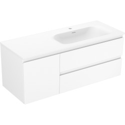 MEXEN/S - Orio koupelnová skříňka 120 cm s umyvadlem Vela pravá, 2S, 1D, bílá mat (91A13-12047-3-BBFFFF01-W23P01)