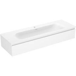 MEXEN/S - Orio koupelnová skříňka 140 cm s umyvadlem Vela, 1 šuplík, bílá mat (91A10-14023-1-BF01-W23M01)