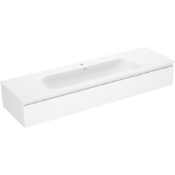 MEXEN/S - Orio koupelnová skříňka 160 cm s umyvadlem Vela, 1 šuplík, bílá mat (91A10-16023-1-BF01-W23M01)