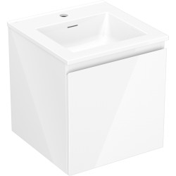 MEXEN/S - Orio koupelnová skříňka 45 cm s umyvadlem Otis, 1 šuplík, bílá lesk (91A10-04547-1-BF00-W18M00)