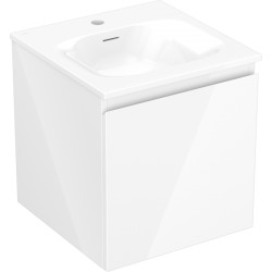 MEXEN/S - Orio koupelnová skříňka 45 cm s umyvadlem Vela, 1 šuplík, bílá lesk (91A10-04547-1-BF00-W23M00)