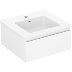 MEXEN/S - Orio koupelnová skříňka 50 cm s umyvadlem Otis, 1 šuplík, bílá mat (91A10-05023-1-BF01-W18M01)