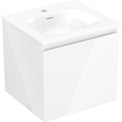 MEXEN/S - Orio koupelnová skříňka 50 cm s umyvadlem Vela, 1 šuplík, bílá lesk (91A10-05047-1-BF00-W23M00)
