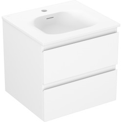 MEXEN/S - Orio koupelnová skříňka 50 cm s umyvadlem Vela, 2 zásuvky, bílá mat (91A10-05047-2-BFF01-W23M01)