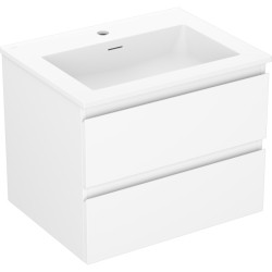 MEXEN/S - Orio koupelnová skříňka 60 cm s umyvadlem Otis, 2 zásuvky, bílá mat (91A10-06047-2-BFF01-W18M01)