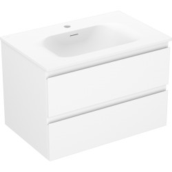 MEXEN/S - Orio koupelnová skříňka 70 cm s umyvadlem Vela, 2 zásuvky, bílá mat (91A10-07047-2-BFF01-W23M01)