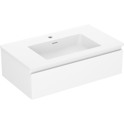 MEXEN/S - Orio koupelnová skříňka 80 cm s umyvadlem Otis, 1 šuplík, bílá mat (91A10-08023-1-BF01-W18M01)