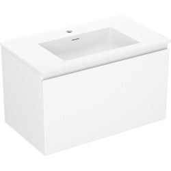 MEXEN/S - Orio koupelnová skříňka 80 cm s umyvadlem Otis, 1 šuplík, bílá mat (91A10-08047-1-BF01-W18M01)