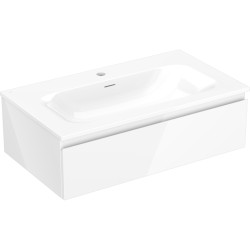 MEXEN/S - Orio koupelnová skříňka 80 cm s umyvadlem Vela, 1 šuplík, bílá lesk (91A10-08023-1-BF00-W23M00)