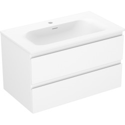 MEXEN/S - Orio koupelnová skříňka 80 cm s umyvadlem Vela, 2 zásuvky, bílá mat (91A10-08047-2-BFF01-W23M01)