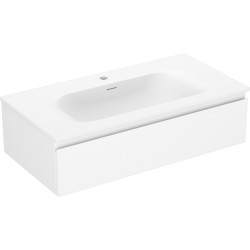 MEXEN/S - Orio koupelnová skříňka 90 cm s umyvadlem Vela, 1 šuplík, bílá mat (91A10-09023-1-BF01-W23M01)