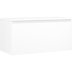 MEXEN/S - Orio koupelnová skříňka pod umyvadlo 100 cm s deskou, 1 šuplík, bílá mat (91A10-10047-1-BFC01)