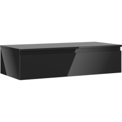MEXEN/S - Orio koupelnová skříňka pod umyvadlo 100 cm s deskou, 1 šuplík, černá lesk (91A10-10023-1-BFC70)