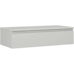 MEXEN/S - Orio koupelnová skříňka pod umyvadlo 100 cm s deskou, 1 šuplík, šedá mat (91A10-10023-1-BFC62)