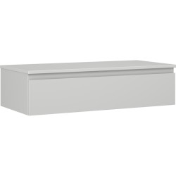 MEXEN/S - Orio koupelnová skříňka pod umyvadlo 100 cm s deskou, 1 šuplík, šedá mat (91A10-10023-1-BFC62)