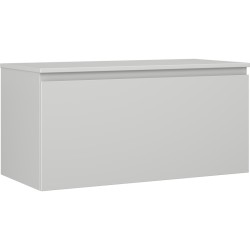 MEXEN/S - Orio koupelnová skříňka pod umyvadlo 100 cm s deskou, 1 šuplík, šedá mat (91A10-10047-1-BFC62)