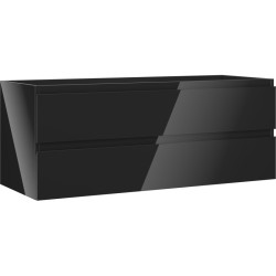 MEXEN/S - Orio koupelnová skříňka pod umyvadlo 120, 2 zásuvky, černá lesk (91A10-12047-2-BFF70)