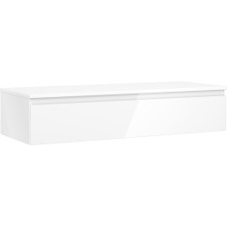 MEXEN/S - Orio koupelnová skříňka pod umyvadlo 120 cm s deskou, 1 šuplík, bílá lesk (91A10-12023-1-BFC00)