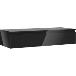 MEXEN/S - Orio koupelnová skříňka pod umyvadlo 120 cm s deskou, 1 šuplík, černá lesk (91A10-12023-1-BFC70)