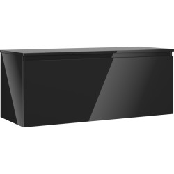 MEXEN/S - Orio koupelnová skříňka pod umyvadlo 120 cm s deskou, 1 šuplík, černá lesk (91A10-12047-1-BFC70)