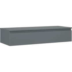 MEXEN/S - Orio koupelnová skříňka pod umyvadlo 120 cm s deskou, 1 šuplík, grafit mat (91A10-12023-1-BFC66)