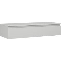 MEXEN/S - Orio koupelnová skříňka pod umyvadlo 120 cm s deskou, 1 šuplík, šedá mat (91A10-12023-1-BFC62)