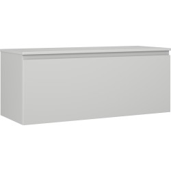 MEXEN/S - Orio koupelnová skříňka pod umyvadlo 120 cm s deskou, 1 šuplík, šedá mat (91A10-12047-1-BFC62)