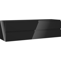 MEXEN/S - Orio koupelnová skříňka pod umyvadlo 160, 2 zásuvky, černá lesk (91A10-16047-2-BFF70)