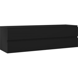 MEXEN/S - Orio koupelnová skříňka pod umyvadlo 160, 2 zásuvky, černá mat (91A10-16047-2-BFF71)