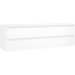 MEXEN/S - Orio koupelnová skříňka pod umyvadlo 160 cm s deskou, 2 zásuvky, bílá mat (91A10-16047-2-BFFC01)
