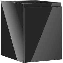 MEXEN/S - Orio koupelnová skříňka pod umyvadlo 35, 1 dvířka, černá lesk (91A11-03547-1-BF70)