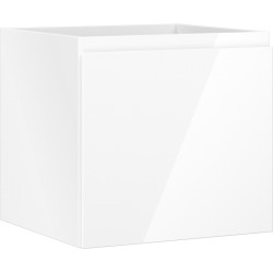 MEXEN/S - Orio koupelnová skříňka pod umyvadlo 50, 1 šuplík, bílá lesk (91A10-05047-1-BF00)