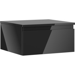 MEXEN/S - Orio koupelnová skříňka pod umyvadlo 50 cm s deskou, 1 šuplík, černá lesk (91A10-05023-1-BFC70)