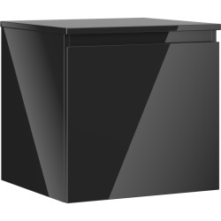 MEXEN/S - Orio koupelnová skříňka pod umyvadlo 50 cm s deskou, 1 šuplík, černá lesk (91A10-05047-1-BFC70)