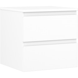 MEXEN/S - Orio koupelnová skříňka pod umyvadlo 50 cm s deskou, 2 zásuvky, bílá mat (91A10-05047-2-BFFC01)