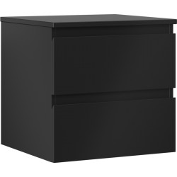 MEXEN/S - Orio koupelnová skříňka pod umyvadlo 50 cm s deskou, 2 zásuvky, černá mat (91A10-05047-2-BFFC71)