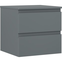 MEXEN/S - Orio koupelnová skříňka pod umyvadlo 50 cm s deskou, 2 zásuvky, grafit mat (91A10-05047-2-BFFC66)