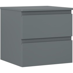 MEXEN/S - Orio koupelnová skříňka pod umyvadlo 50 cm s deskou, 2 zásuvky, grafit mat (91A10-05047-2-BFFC66)
