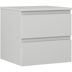 MEXEN/S - Orio koupelnová skříňka pod umyvadlo 50 cm s deskou, 2 zásuvky, šedá mat (91A10-05047-2-BFFC62)