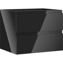 MEXEN/S - Orio koupelnová skříňka pod umyvadlo 60, 2 zásuvky, černá lesk (91A10-06047-2-BFF70)