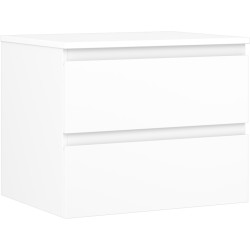 MEXEN/S - Orio koupelnová skříňka pod umyvadlo 60 cm s deskou, 2 zásuvky, bílá mat (91A10-06047-2-BFFC01)