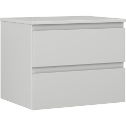 MEXEN/S - Orio koupelnová skříňka pod umyvadlo 60 cm s deskou, 2 zásuvky, šedá mat (91A10-06047-2-BFFC62)
