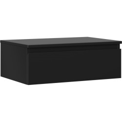 MEXEN/S - Orio koupelnová skříňka pod umyvadlo 70 cm s deskou, 1 šuplík, černá mat (91A10-07023-1-BFC71)