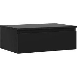 MEXEN/S - Orio koupelnová skříňka pod umyvadlo 70 cm s deskou, 1 šuplík, černá mat (91A10-07023-1-BFC71)