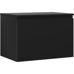 MEXEN/S - Orio koupelnová skříňka pod umyvadlo 70 cm s deskou, 1 šuplík, černá mat (91A10-07047-1-BFC71)