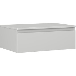 MEXEN/S - Orio koupelnová skříňka pod umyvadlo 70 cm s deskou, 1 šuplík, šedá mat (91A10-07023-1-BFC62)